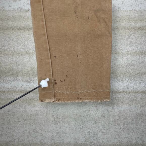 Vintage Dickies Carpenter Pants Tan Canvas Baggy Wide Leg Fit Dungarees 90s - Picture 13 of 15